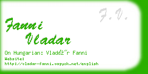 fanni vladar business card